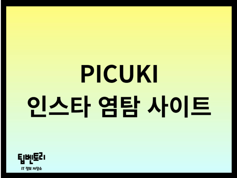 PICUKI 인스타 염탐 사이트