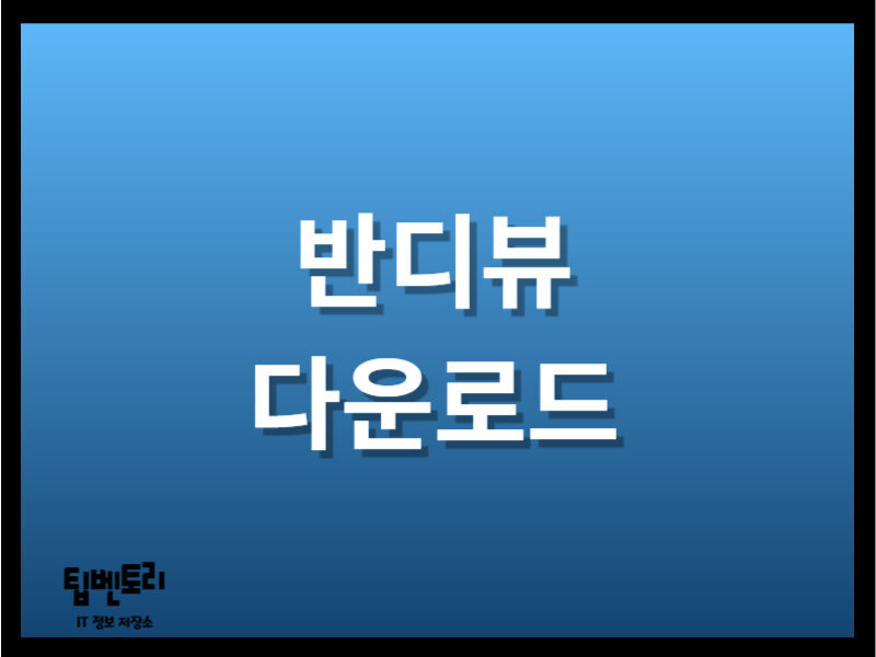 반디뷰 다운로드