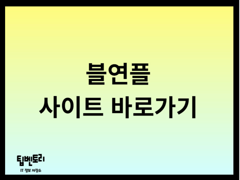 블연플 사이트 바로가기